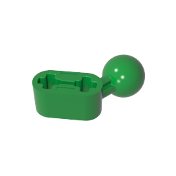 GDS-1155 - Technic Beam 1 x 2 with Ball Joint Angled