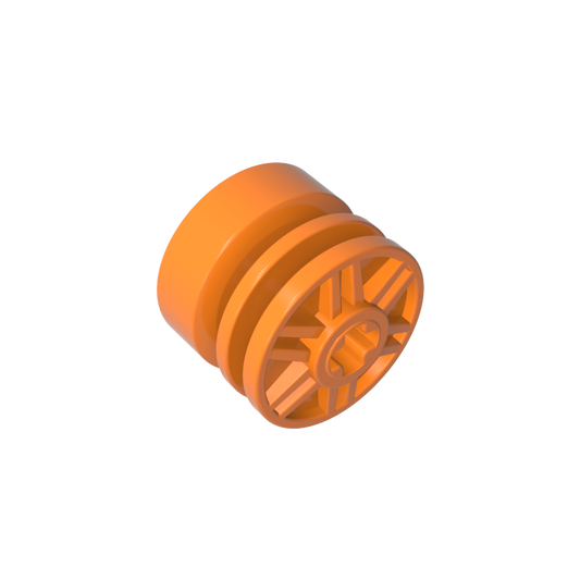 GDS-1158 - Wheel 18 x 14 with Axle Hole, Fake Bolts and Shallow Spokes