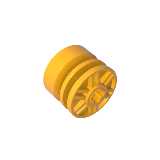 GDS-1158 - Wheel 18 x 14 with Axle Hole, Fake Bolts and Shallow Spokes