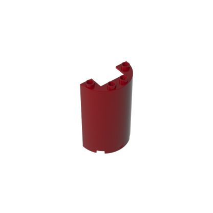 GDS-1164 - Cylinder Half 2 x 4 x 5 with 1 x 2 cutout