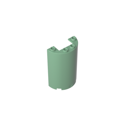 GDS-1164 - Cylinder Half 2 x 4 x 5 with 1 x 2 cutout