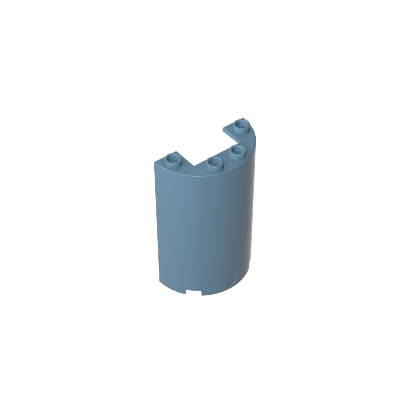 GDS-1164 - Cylinder Half 2 x 4 x 5 with 1 x 2 cutout