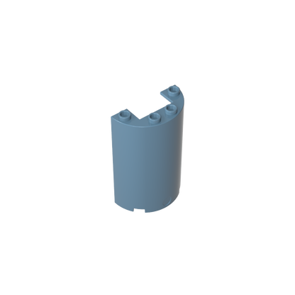 GDS-1164 - Cylinder Half 2 x 4 x 5 with 1 x 2 cutout