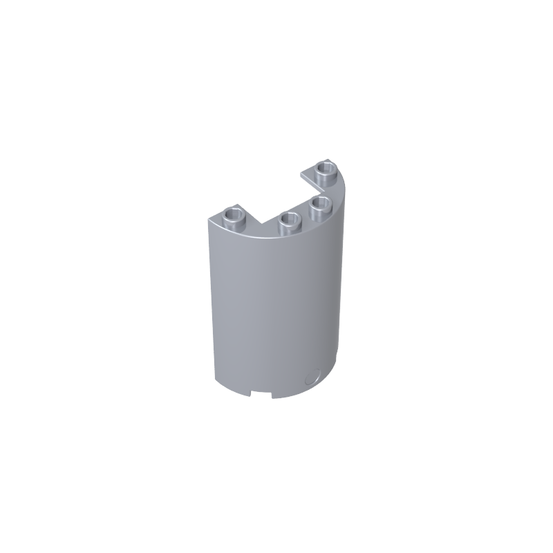 GDS-1164 - Cylinder Half 2 x 4 x 5 with 1 x 2 cutout
