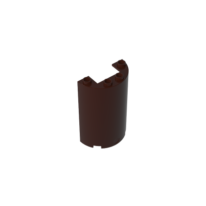 GDS-1164 - Cylinder Half 2 x 4 x 5 with 1 x 2 cutout