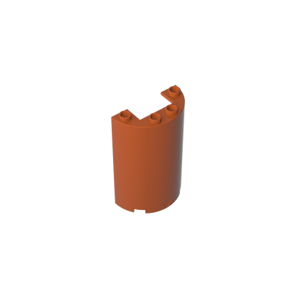 GDS-1164 - Cylinder Half 2 x 4 x 5 with 1 x 2 cutout