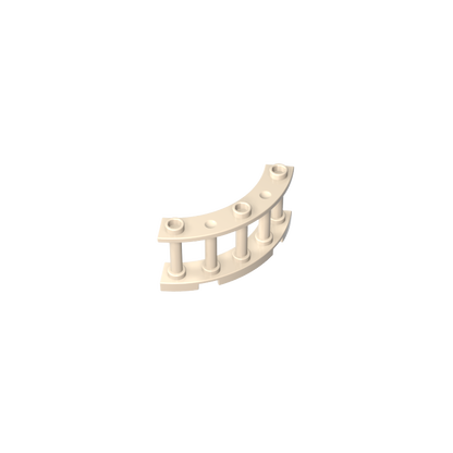 GDS-1166 - Fence Spindled 4 x 4 x 2 Quarter Round with 3 Studs