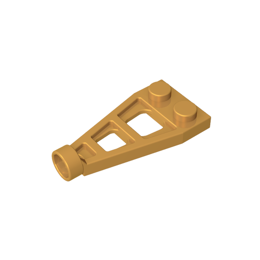 GDS-1180 - Plate Special 1 x 2 with Long Stud Receptacle (Space Wing)