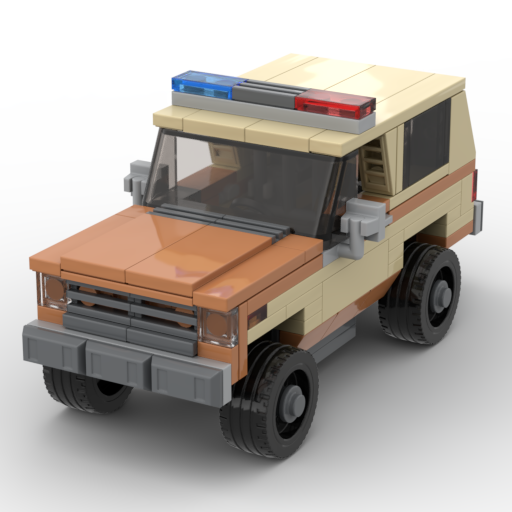 GOBRICKS MOC-118520 Jim Hopper's Chevy K5 Blazer from 'Stranger Things'