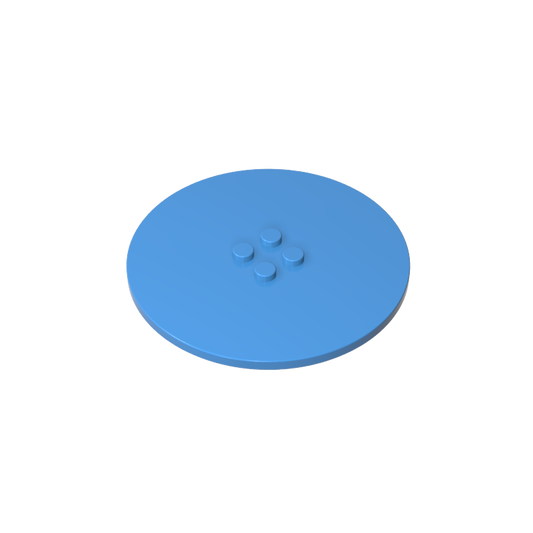 GDS-1187 - Plate Special Round 8 x 8 with 2 x 2 Center Studs without Groove