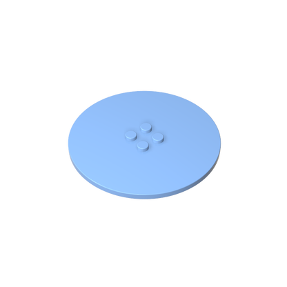 GDS-1187 - Plate Special Round 8 x 8 with 2 x 2 Center Studs without Groove