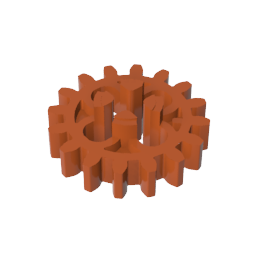 GDS-1198 - Technic Gear 16 Tooth with Round Holes [Old Style]