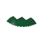 GDS-1223 - Brick Round Corner 10 x 10 with Slope 33 Degrees Edge, Axle Hole, Facet Cutout