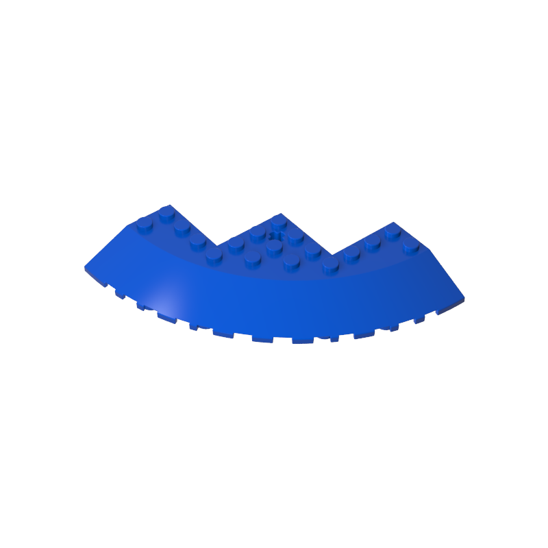 GDS-1223 - Brick Round Corner 10 x 10 with Slope 33 Degrees Edge, Axle Hole, Facet Cutout