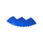 GDS-1223 - Brick Round Corner 10 x 10 with Slope 33 Degrees Edge, Axle Hole, Facet Cutout