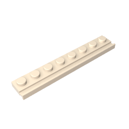 GDS-1235 - Plate Special 1 x 8 with Door Rail