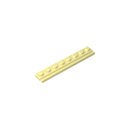 GDS-1235 - Plate Special 1 x 8 with Door Rail
