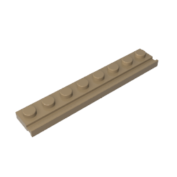 GDS-1235 - Plate Special 1 x 8 with Door Rail