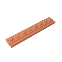 GDS-1235 - Plate Special 1 x 8 with Door Rail