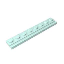 GDS-1235 - Plate Special 1 x 8 with Door Rail