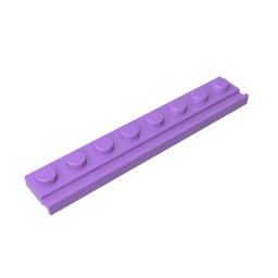 GDS-1235 - Plate Special 1 x 8 with Door Rail