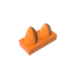 GDS-1271 - Plate 1 x 2 Special with Two Vertical Teeth