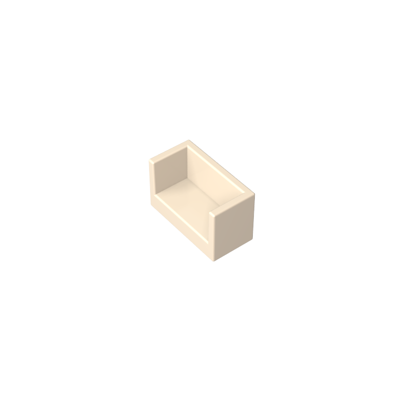 GDS-1272 - Panel 1 x 2 x 1 with Rounded Corners and 2 Sides