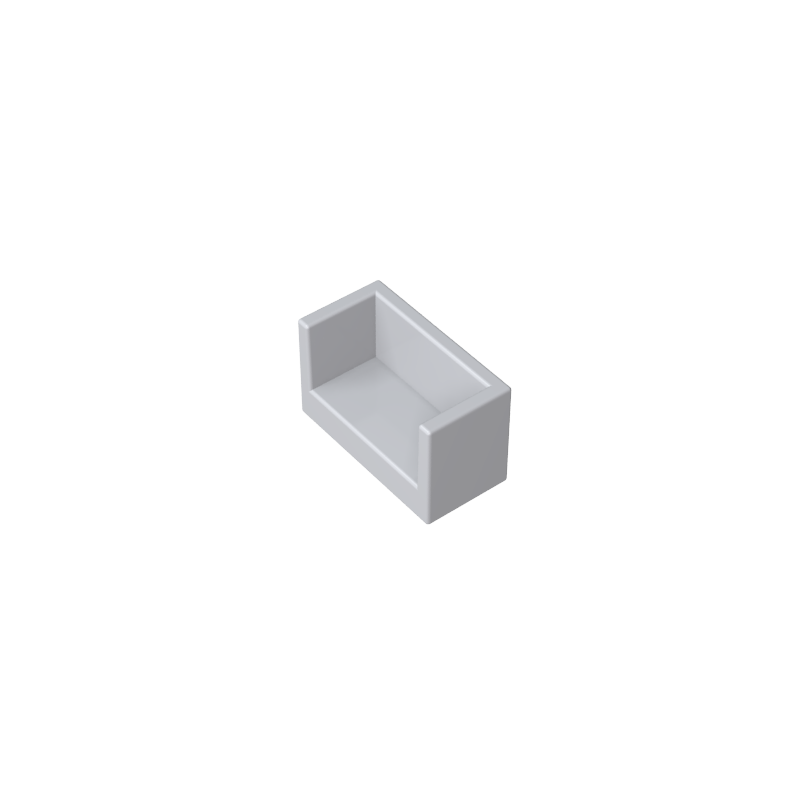 GDS-1272 - Panel 1 x 2 x 1 with Rounded Corners and 2 Sides