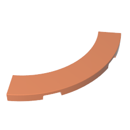 GDS-1276 - Tile 4 x 4 Curved, Macaroni