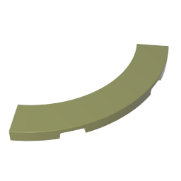 GDS-1276 - Tile 4 x 4 Curved, Macaroni