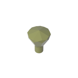GDS-1288 - Rock 1 x 1 Jewel 24 Facet