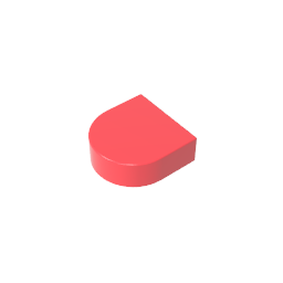 GDS-1292 - Tile 1 x 1 Half Circle