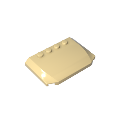 GDS-1302 - Slope Curved 4 x 6 x 2/3 Triple Curved with 4 Studs