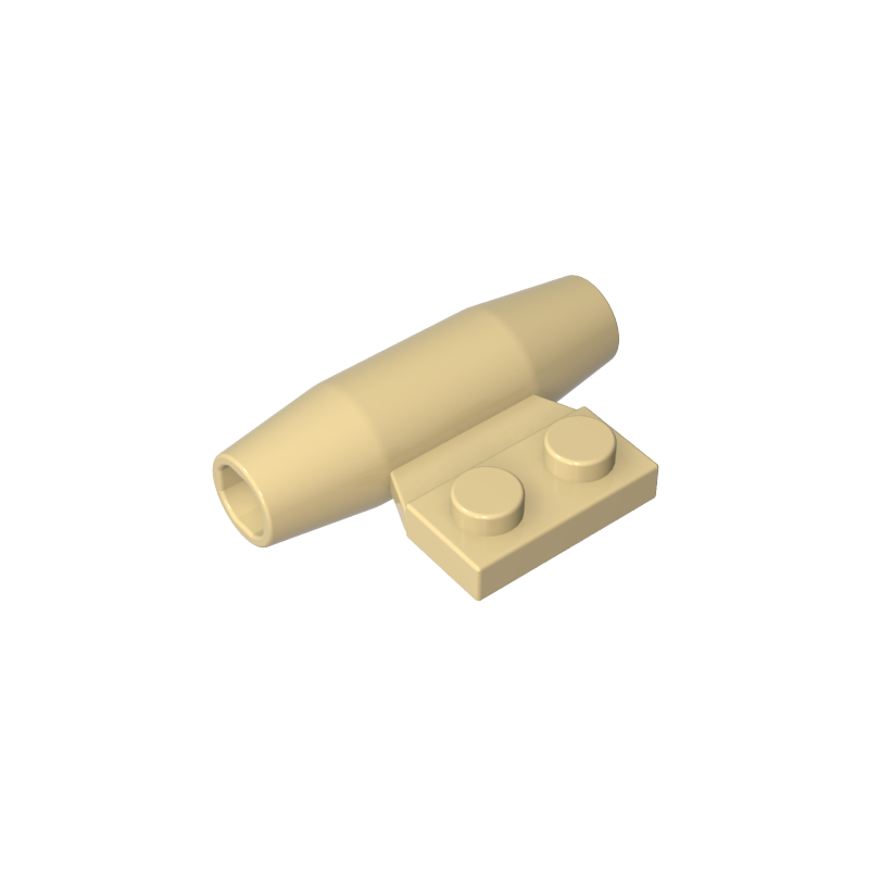 GDS-1338 - Engine, Smooth Small, 1 x 2 Side Plate with Axle Holders and Slot