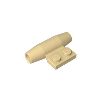 GDS-1338 - Engine, Smooth Small, 1 x 2 Side Plate with Axle Holders and Slot