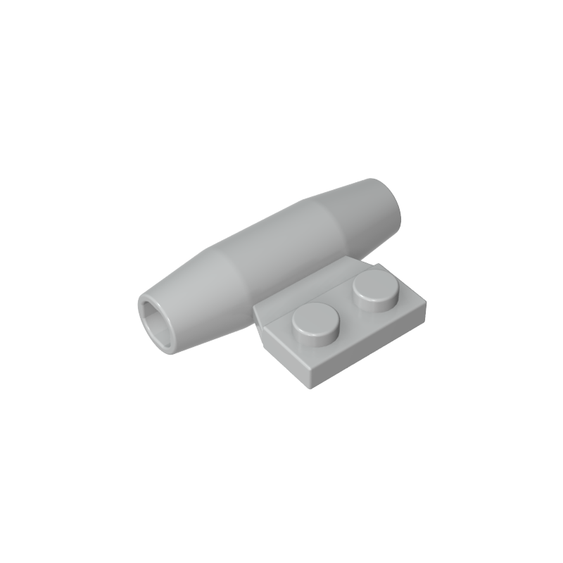 GDS-1338 - Engine, Smooth Small, 1 x 2 Side Plate with Axle Holders and Slot