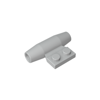 GDS-1338 - Engine, Smooth Small, 1 x 2 Side Plate with Axle Holders and Slot