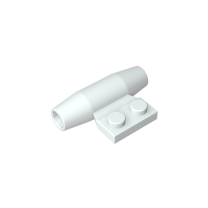 GDS-1338 - Engine, Smooth Small, 1 x 2 Side Plate with Axle Holders and Slot