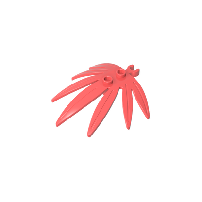 GDS-1443 - Plant, Leaves 6 x 5 Swordleaf with Clip  (thick open O clip)
