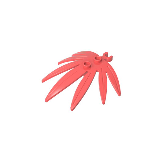 GDS-1443 - Plant, Leaves 6 x 5 Swordleaf with Clip  (thick open O clip)
