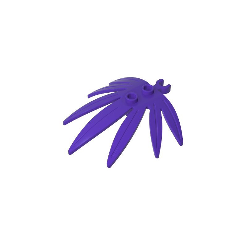 GDS-1443 - Plant, Leaves 6 x 5 Swordleaf with Clip  (thick open O clip)