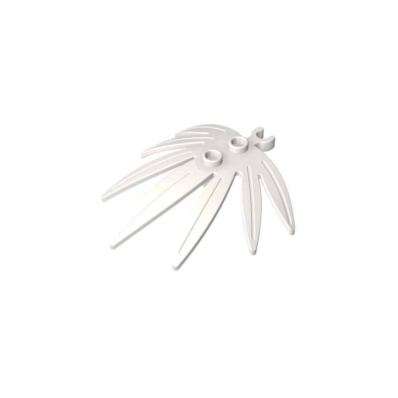 GDS-1443 - Plant, Leaves 6 x 5 Swordleaf with Clip  (thick open O clip)