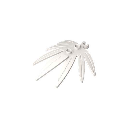 GDS-1443 - Plant, Leaves 6 x 5 Swordleaf with Clip  (thick open O clip)