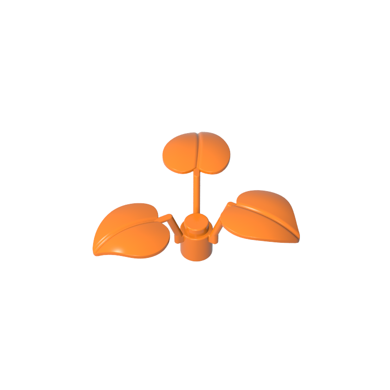 GDS-1449 - Plant, 1 x 1 x 2/3 - 3 Large Leaves