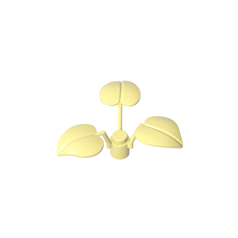 GDS-1449 - Plant, 1 x 1 x 2/3 - 3 Large Leaves