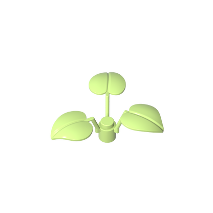 GDS-1449 - Plant, 1 x 1 x 2/3 - 3 Large Leaves