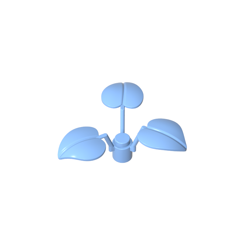 GDS-1449 - Plant, 1 x 1 x 2/3 - 3 Large Leaves