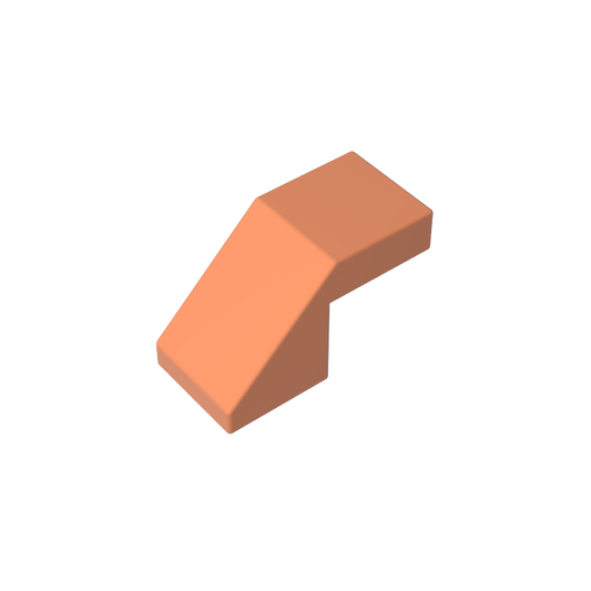 GDS-1484 - Slope 45 Degrees 2 x 1 with 2/3 Inverted Cutout and no stud