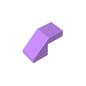 GDS-1484 - Slope 45 Degrees 2 x 1 with 2/3 Inverted Cutout and no stud