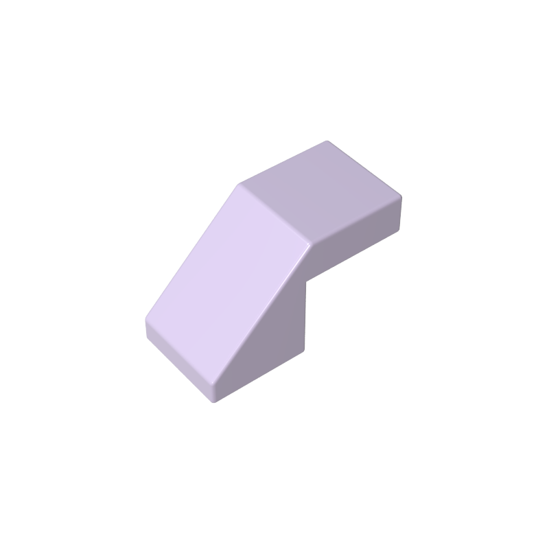 GDS-1484 - Slope 45 Degrees 2 x 1 with 2/3 Inverted Cutout and no stud
